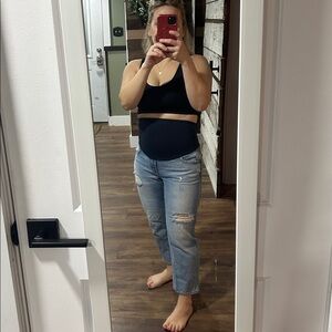 Old Navy Maternity slouchy straight full panel